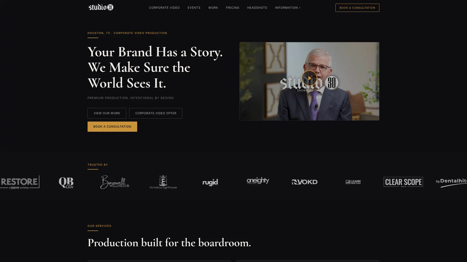 Studio 30 Media — project screenshot